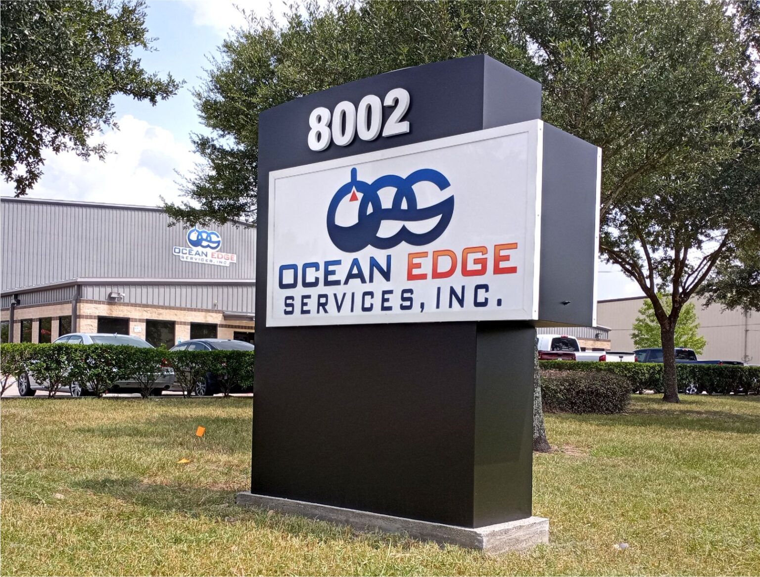 Ocean Edge Services Houston Sign Company Apple Signs